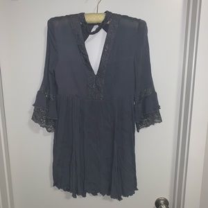 Boho Blue Lacey Dress